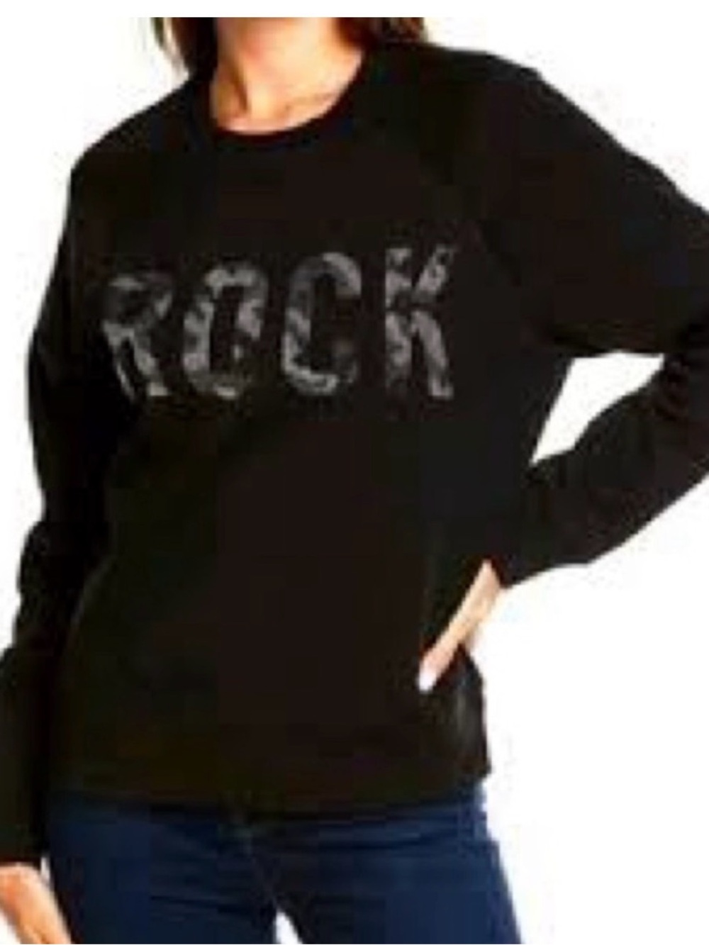 Zadig and Voltaire Rock Sweatshirt with Beading Size XS Like New